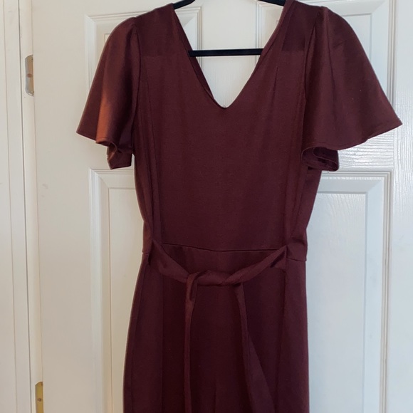 Burgundy jumpsuit - Picture 3 of 4
